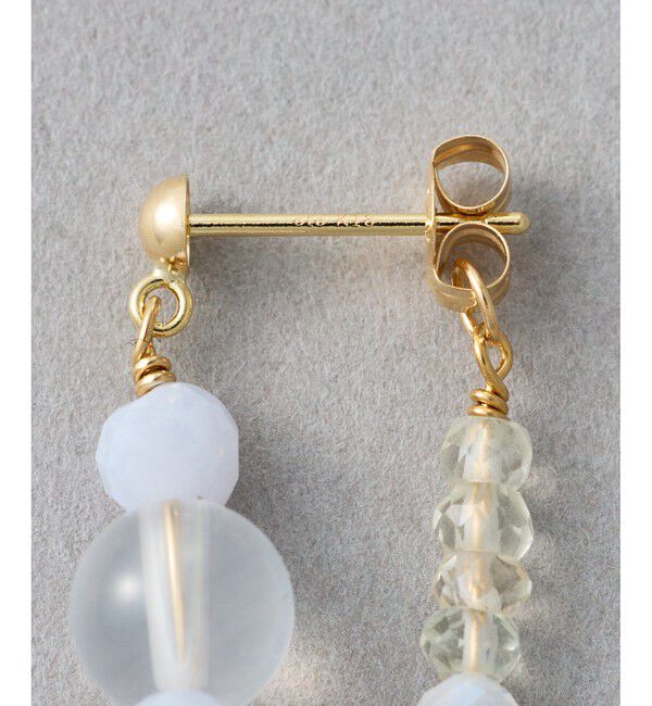 ete「[アシンメトリー] ナチュラルストーン ピアス」|ピアス|