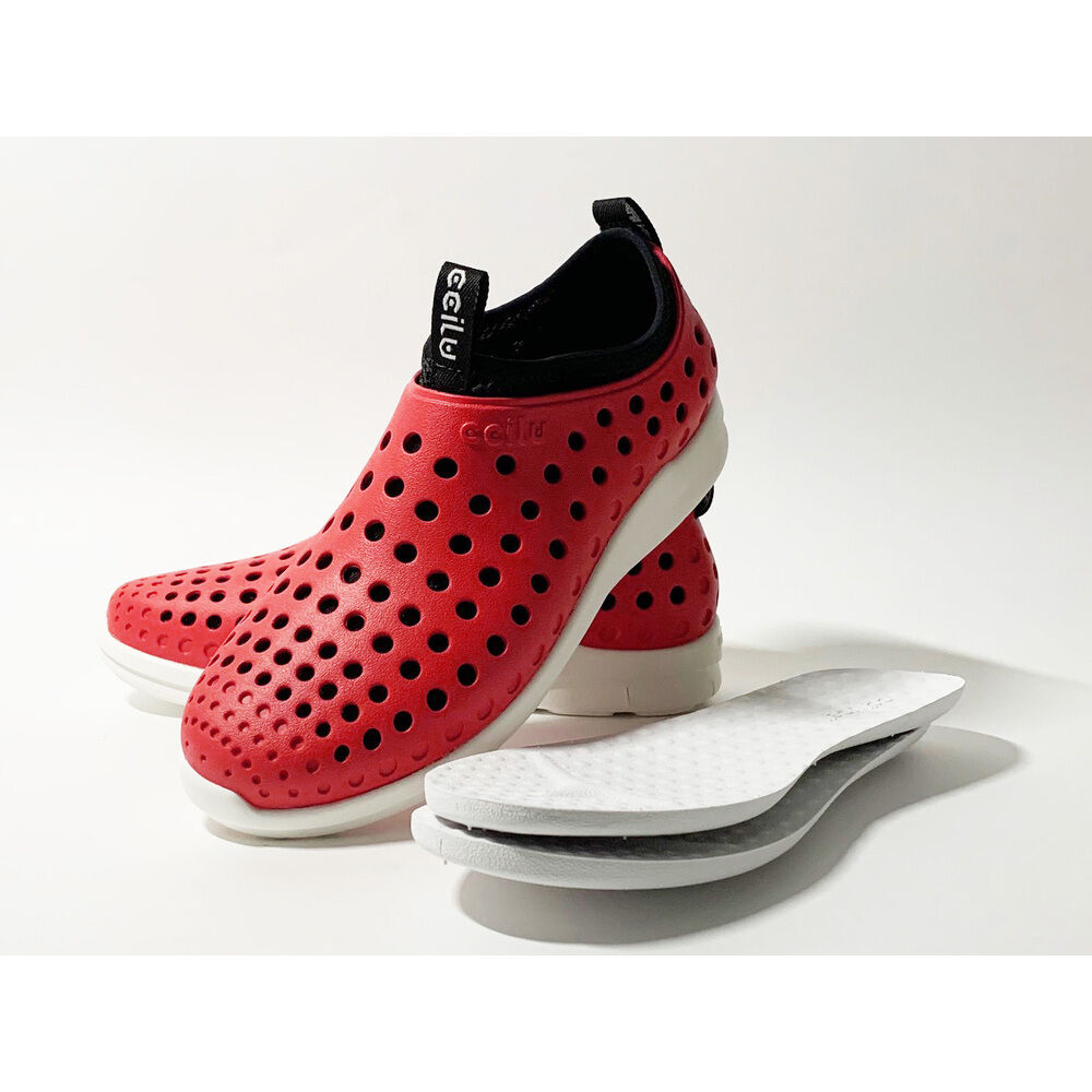 BACKYARD FAMILY「ccilu 靴 通販 チル シューズ メンズ レディース スリッポン サンダル 抗菌 防臭」|スリッポン|レッド1