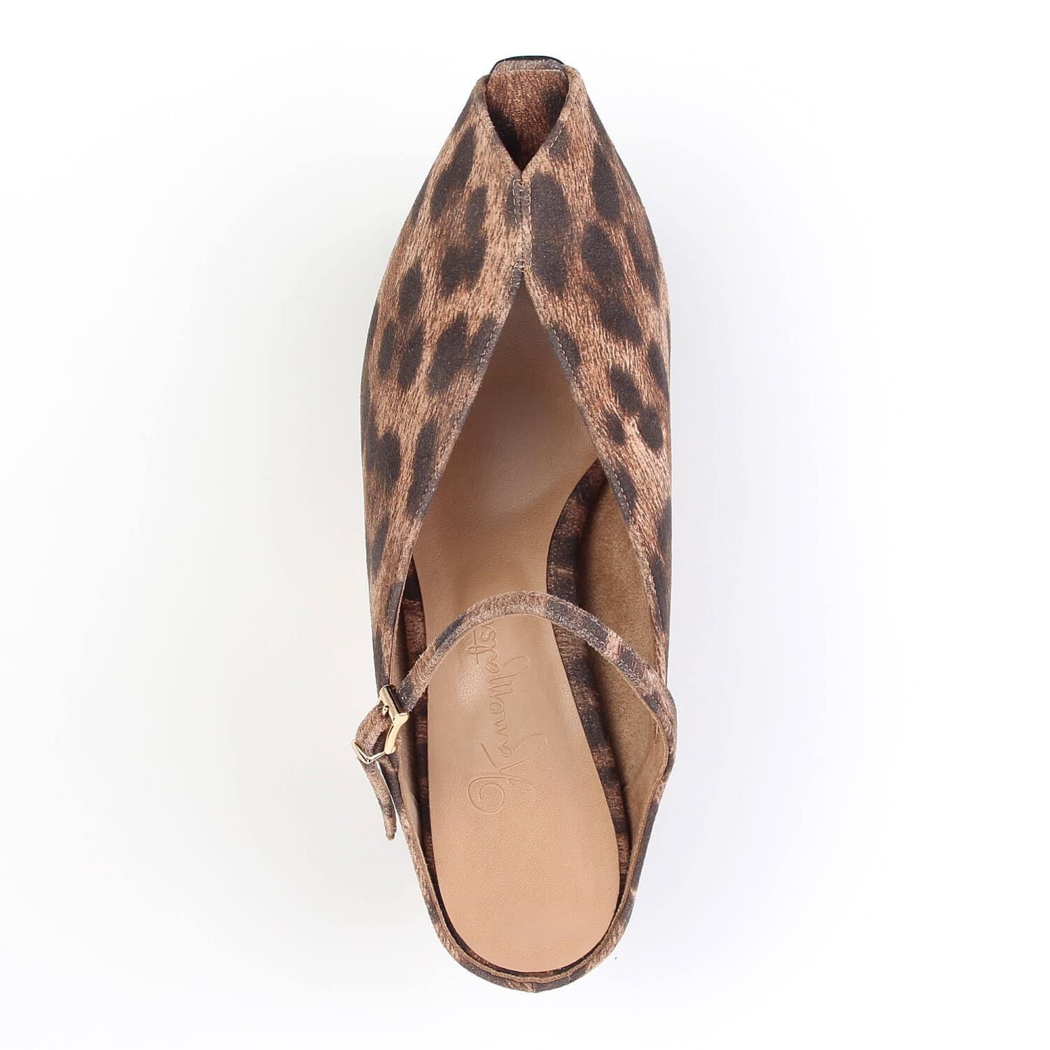 銀座かねまつ「AP260115PT1BEG3CB【本革】Vカットピープトウミュール」|パンプス|