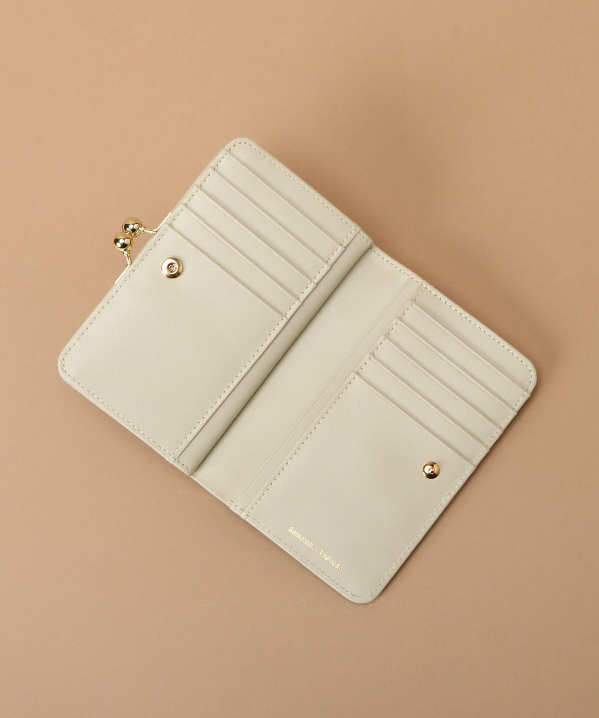 Samantha Thavasa「ラメレザービジュー 口金折財布」|財布|