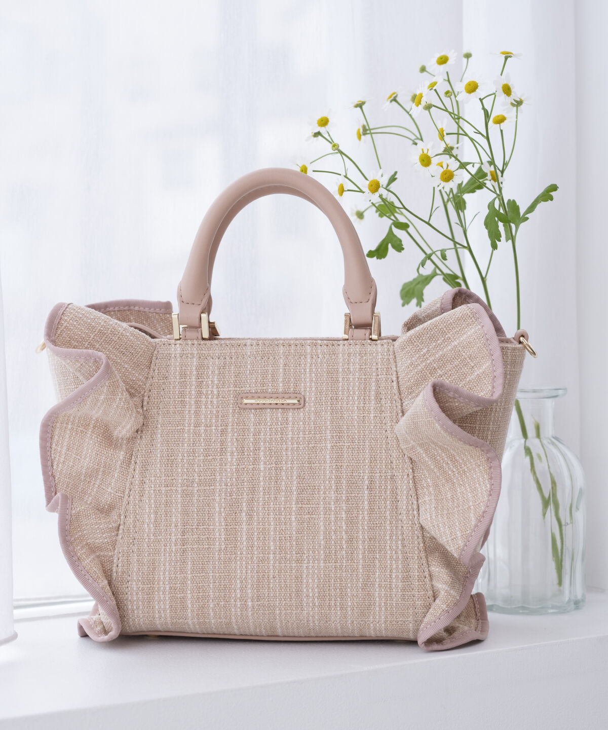 Samantha Vega「ラメフリルハンドバッグ」|ハンドバッグ|