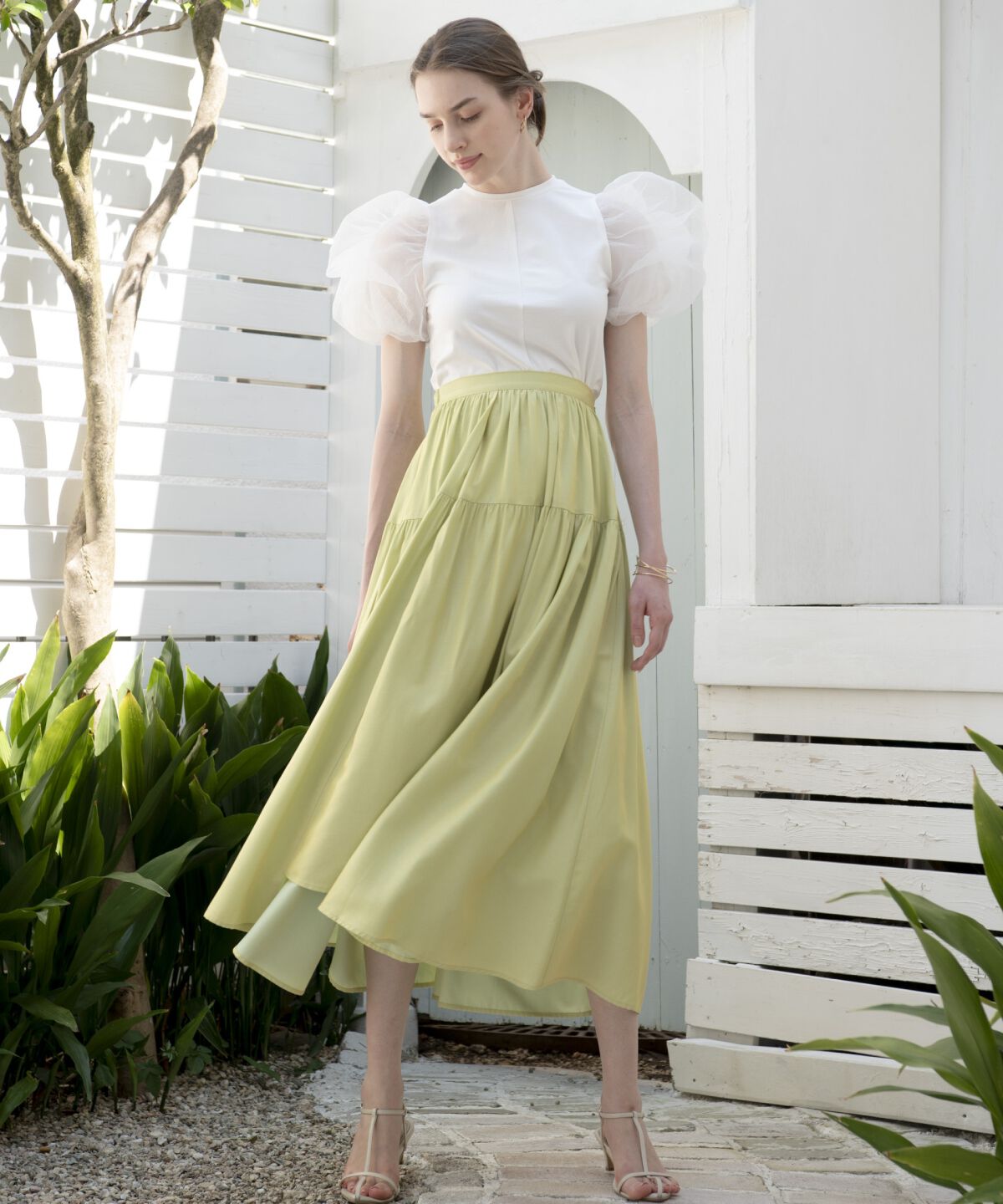 アンドクチュール「コットンキャンディスリーブブラウス」|シャツ・ブラウス|