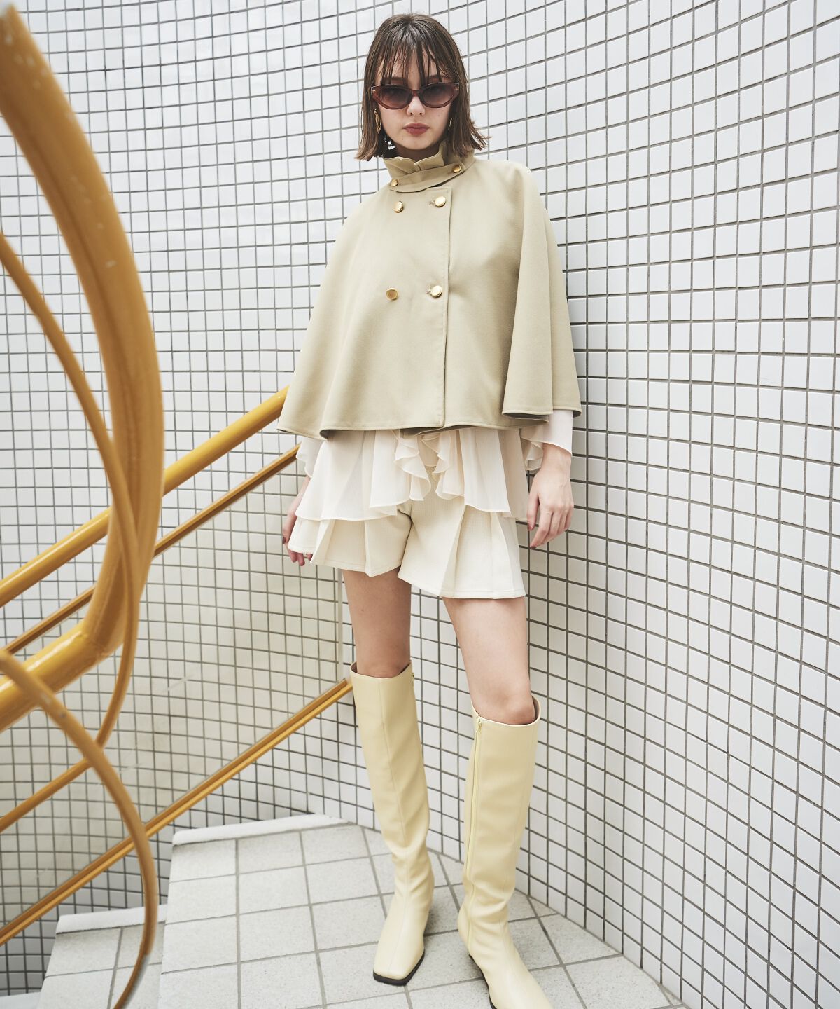 アンドクチュール「ショートケープジャケットコート」|その他|