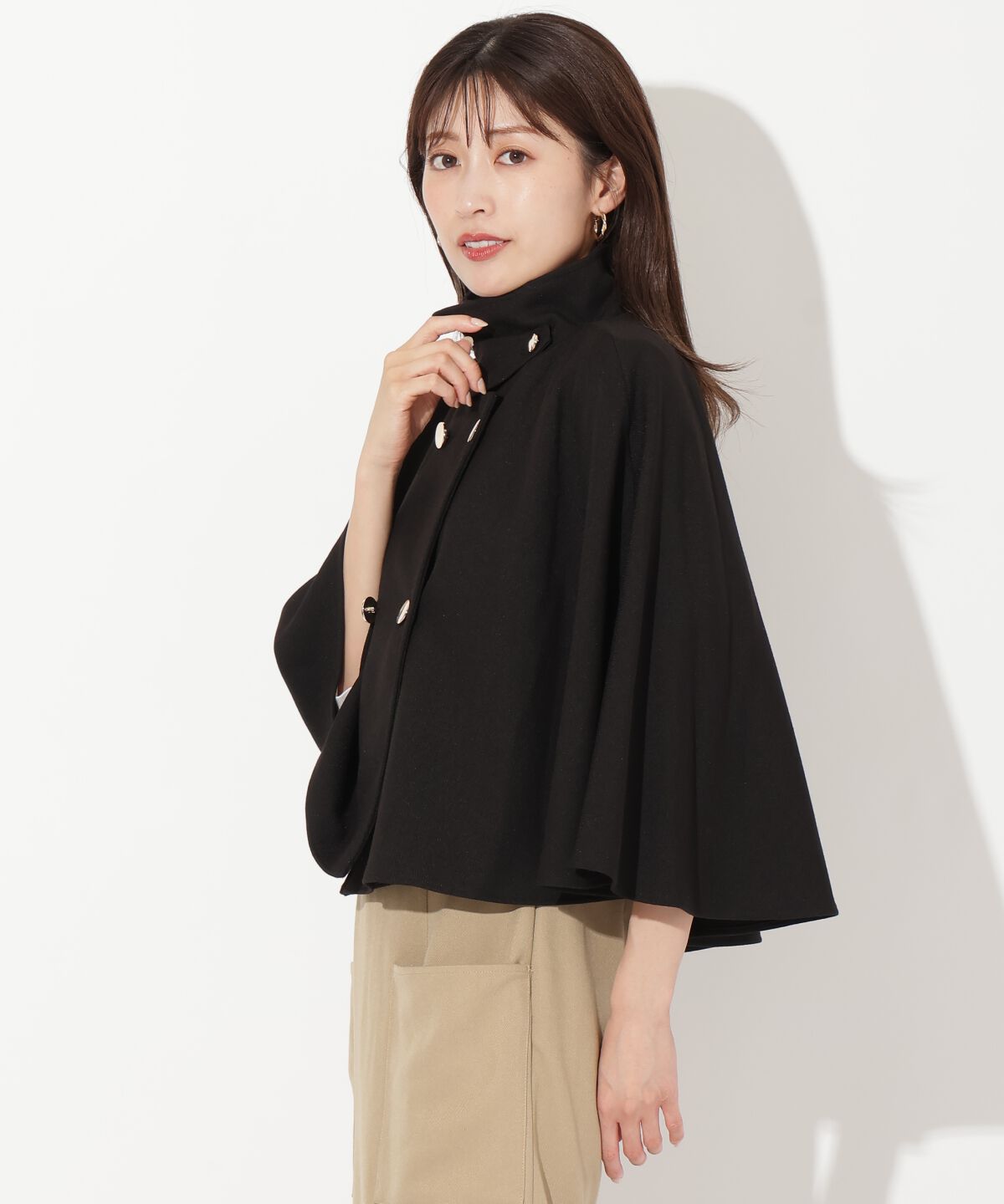 アンドクチュール「ショートケープジャケットコート」|その他|