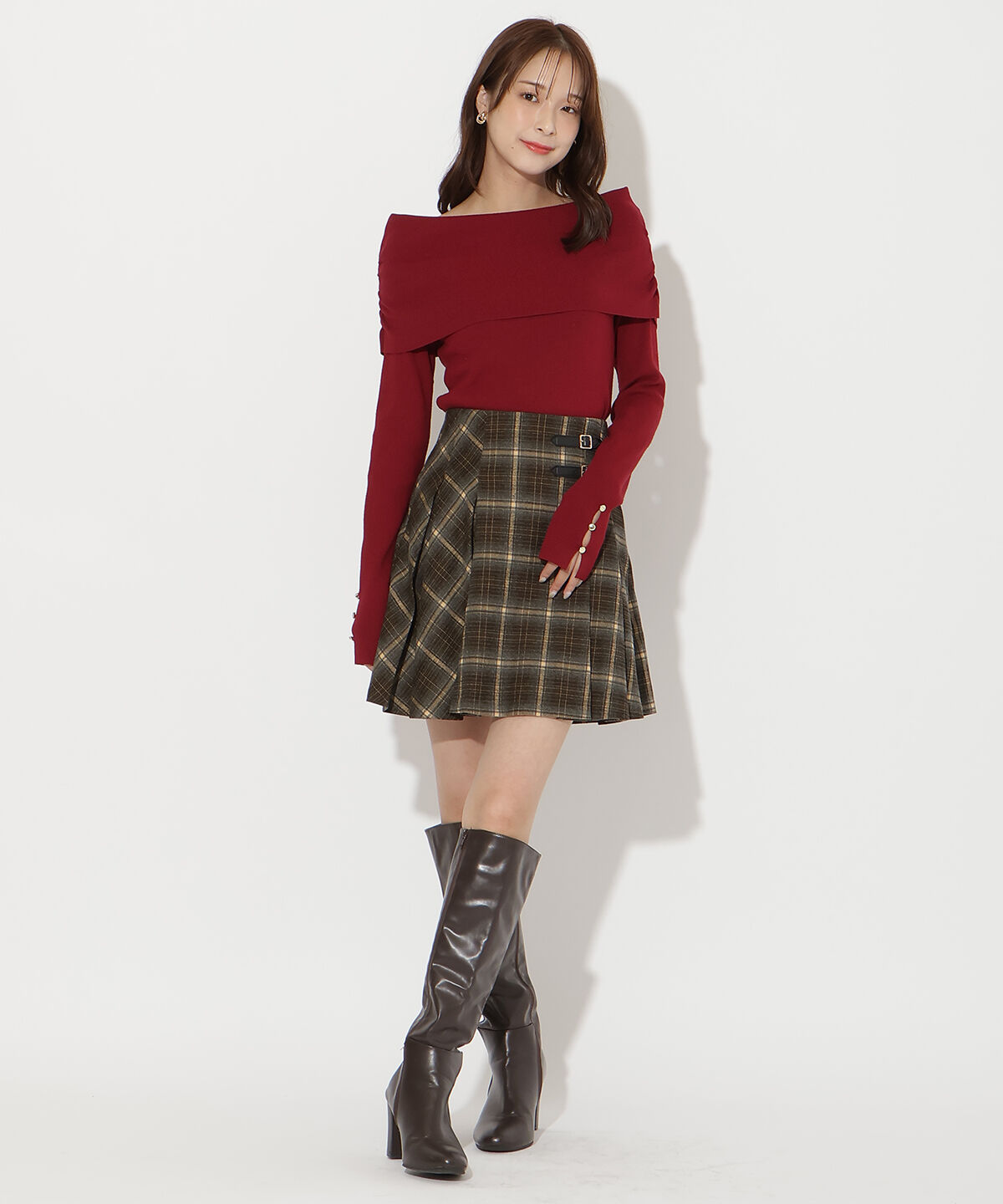 アンドクチュール「オフショルプルオーバー」|ニット・セーター|