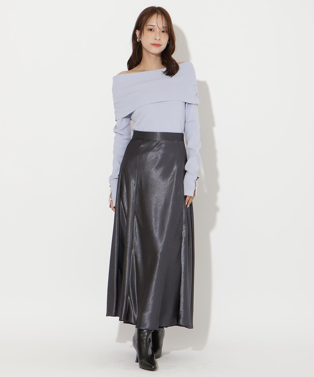 アンドクチュール「オフショルプルオーバー」|ニット・セーター|