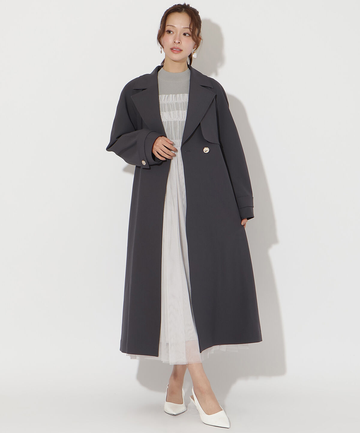 アンドクチュール「フラップ付きロングコート」|その他|