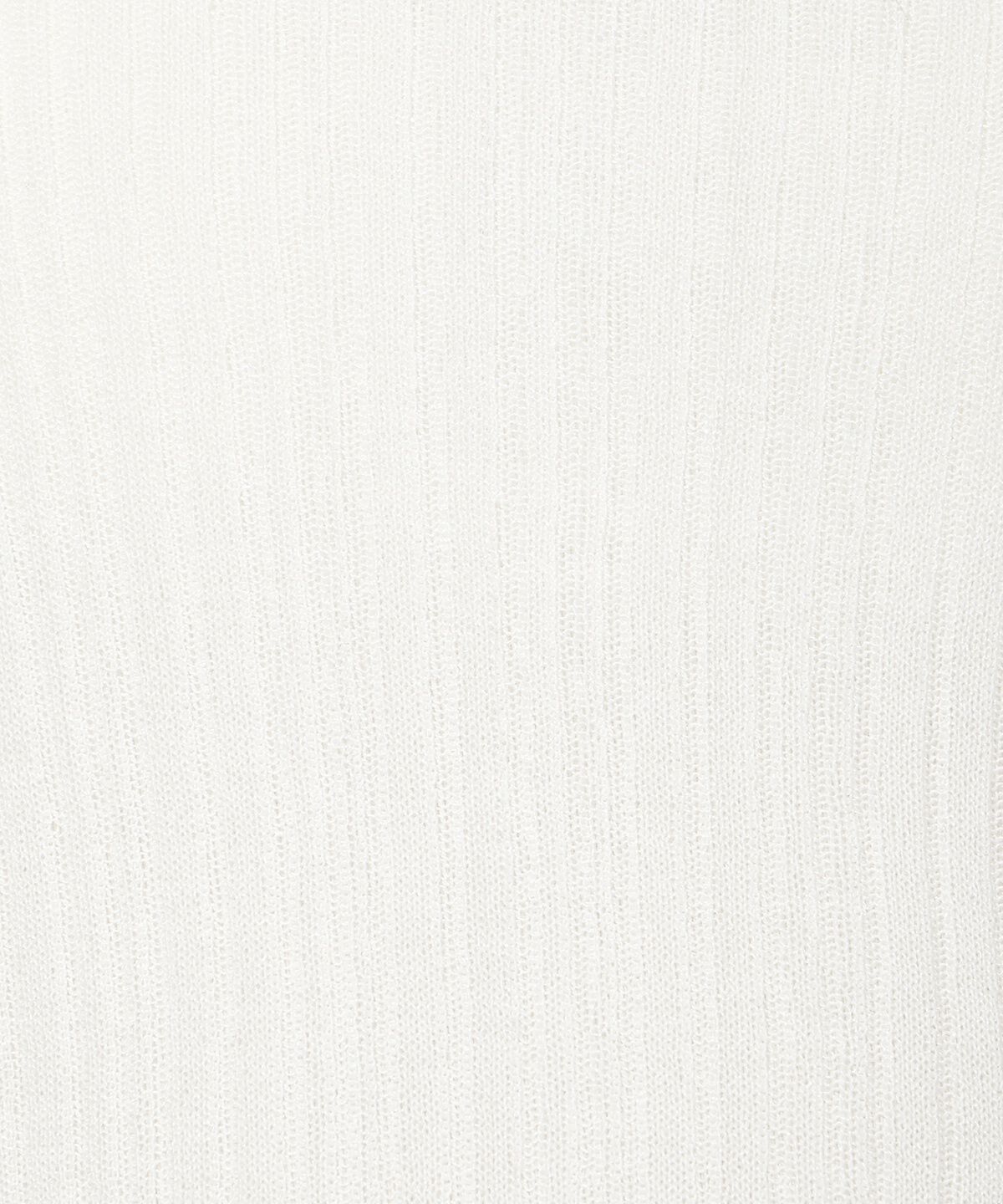 アンドクチュール「シアーランダムリブニットプルオーバー」|ニット・セーター|