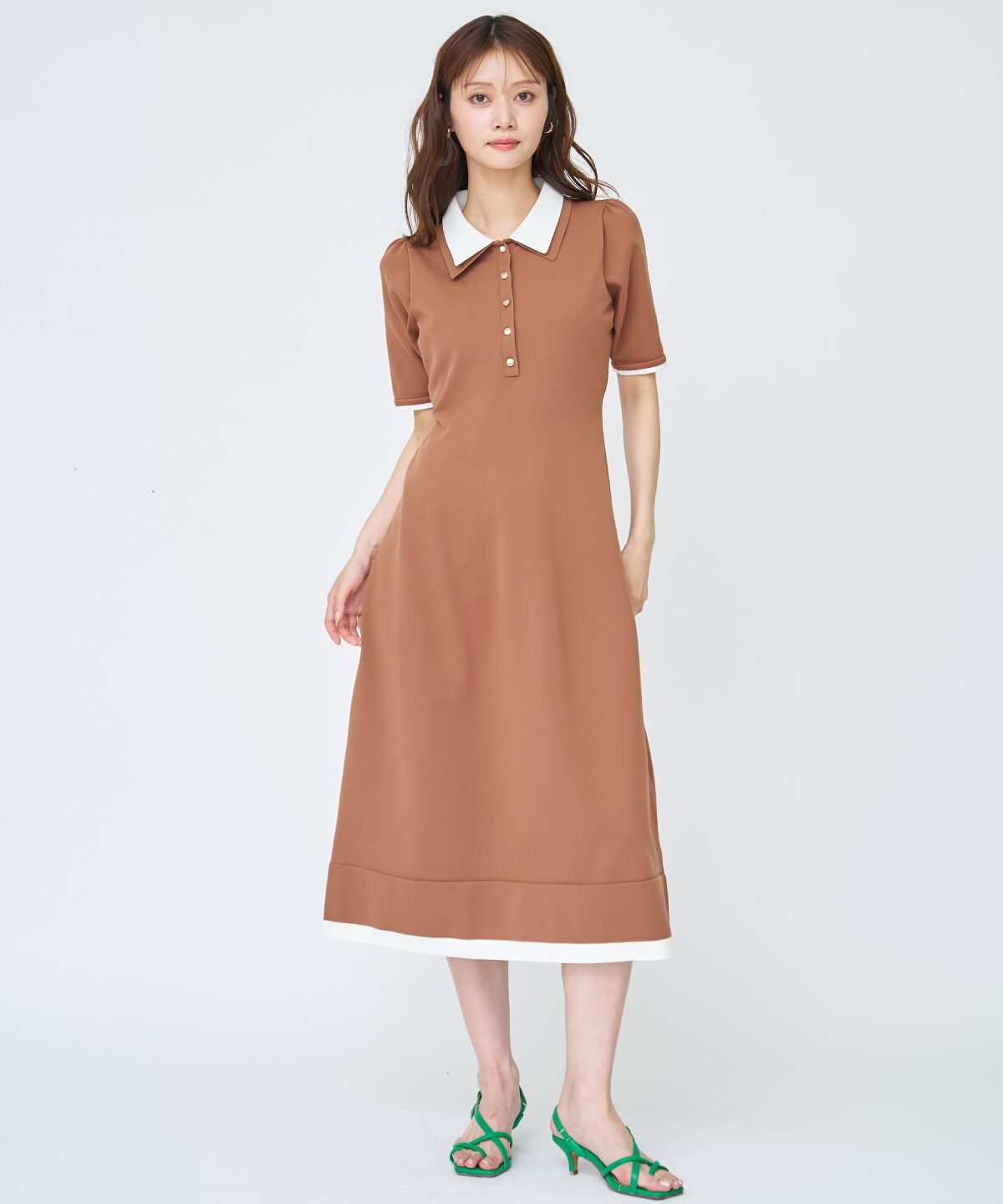 アンドクチュール「ポロニットワンピース」|ワンピース|