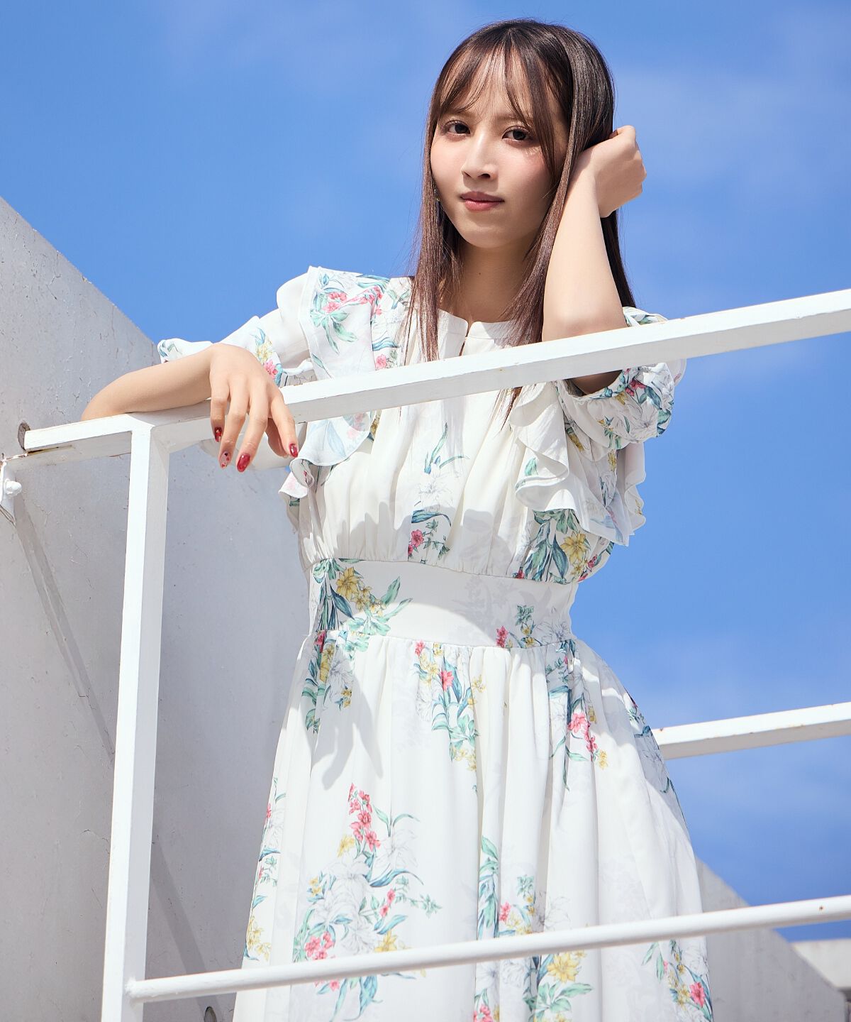 アンドクチュール「シャドーフラワーブーケワンピース」|ワンピース|