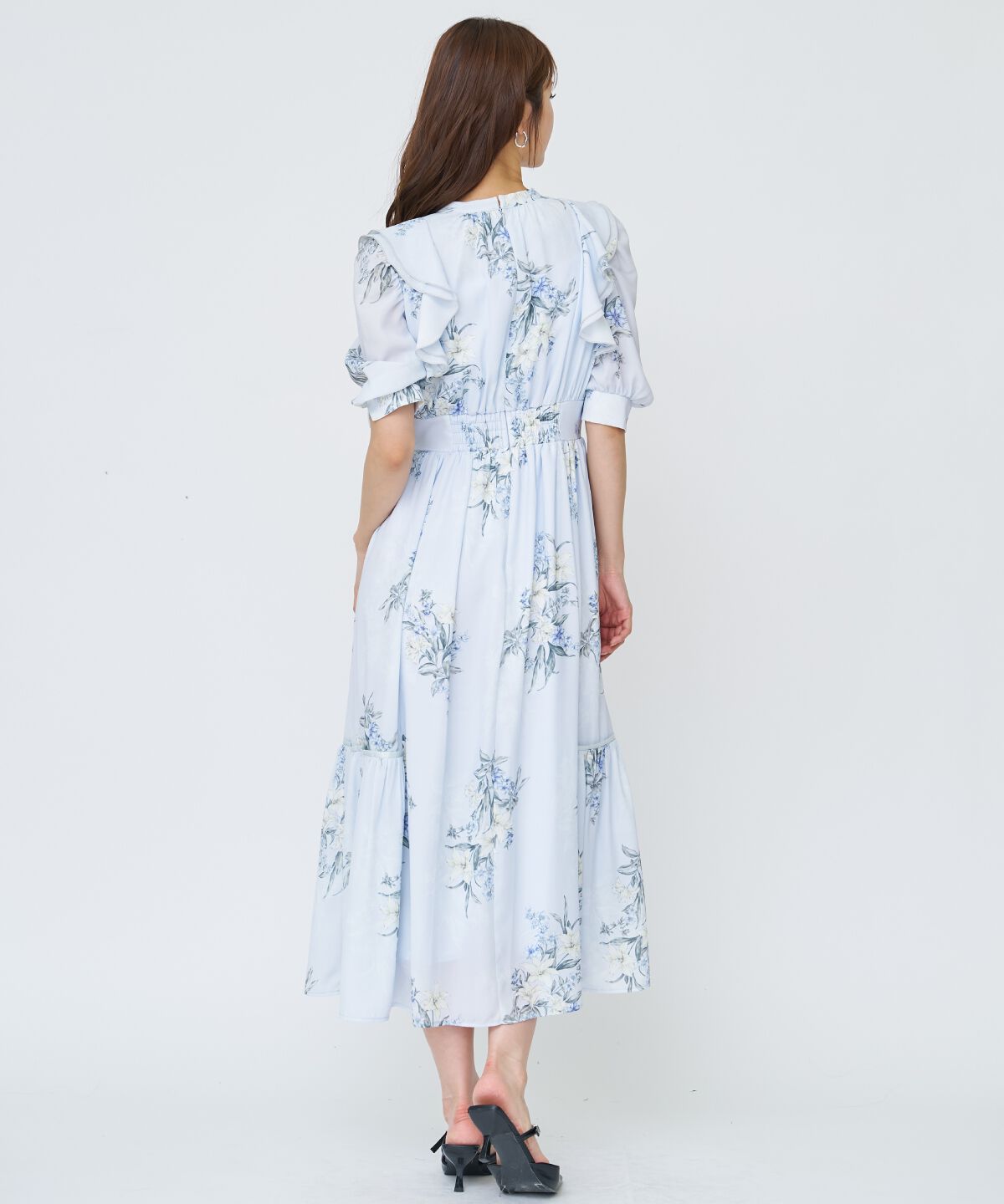 アンドクチュール「シャドーフラワーブーケワンピース」|ワンピース|