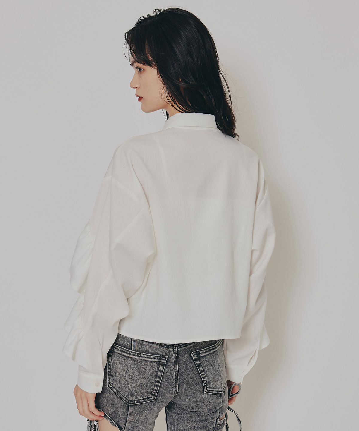 REDYAZEL「フリルラインストライプブラウス」|シャツ・ブラウス|