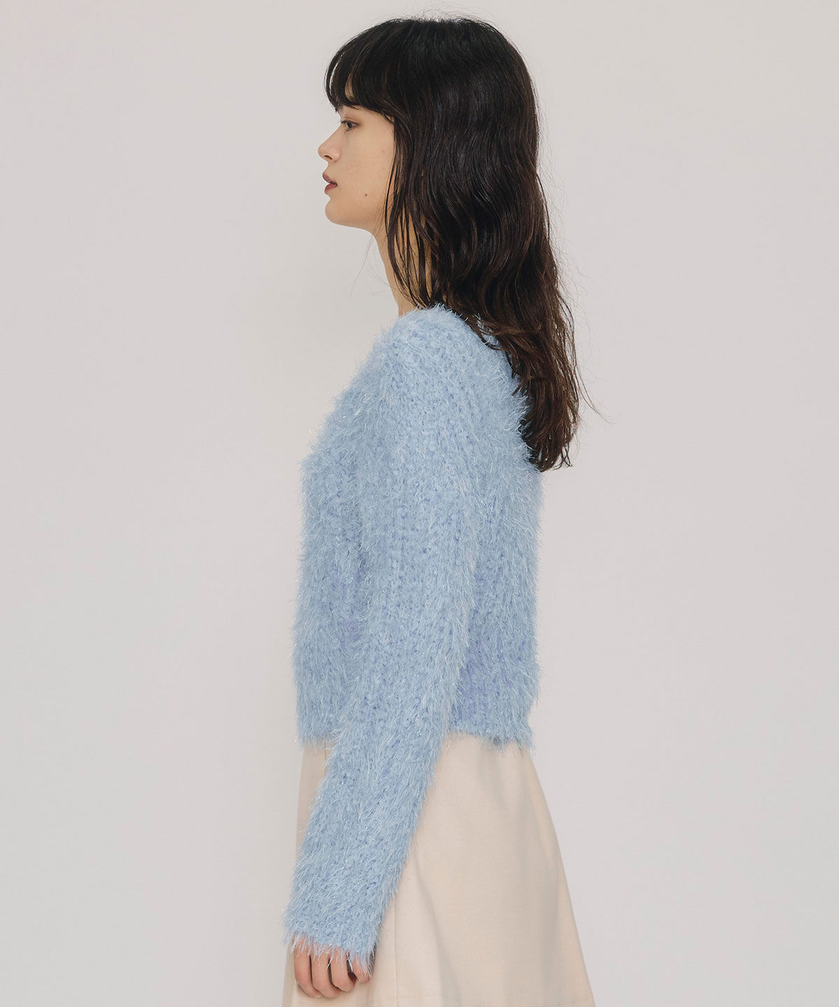 REDYAZEL「ブークレラメシャギーニットプルオーバー」|ニット・セーター|