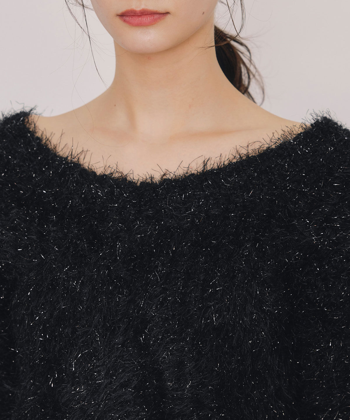 REDYAZEL「ブークレラメシャギーニットプルオーバー」|ニット・セーター|