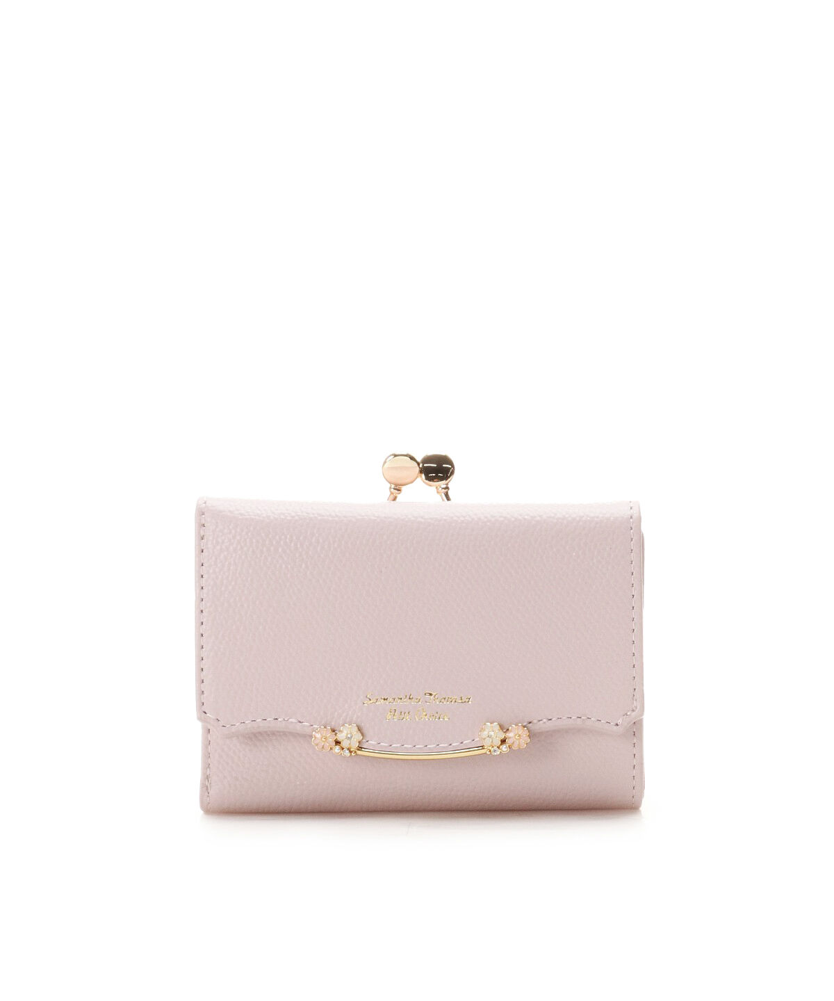 Samantha Thavasa Petit Choice「サイドフラワーバー 折財布」|財布|ピンク