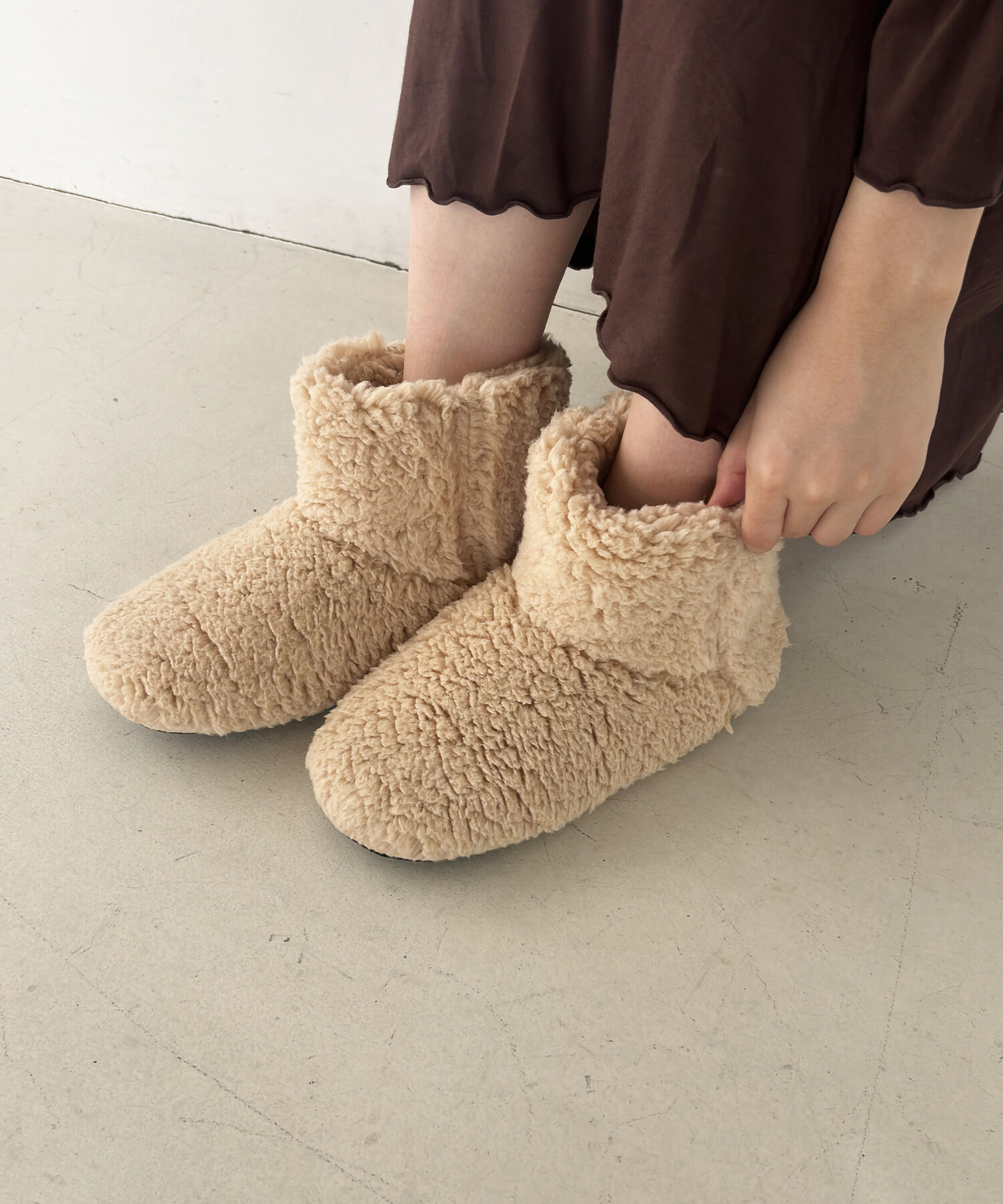 ORiental TRaffic「【WEB限定】 ボア ルームシューズ ブーツ/G-0011」|その他|