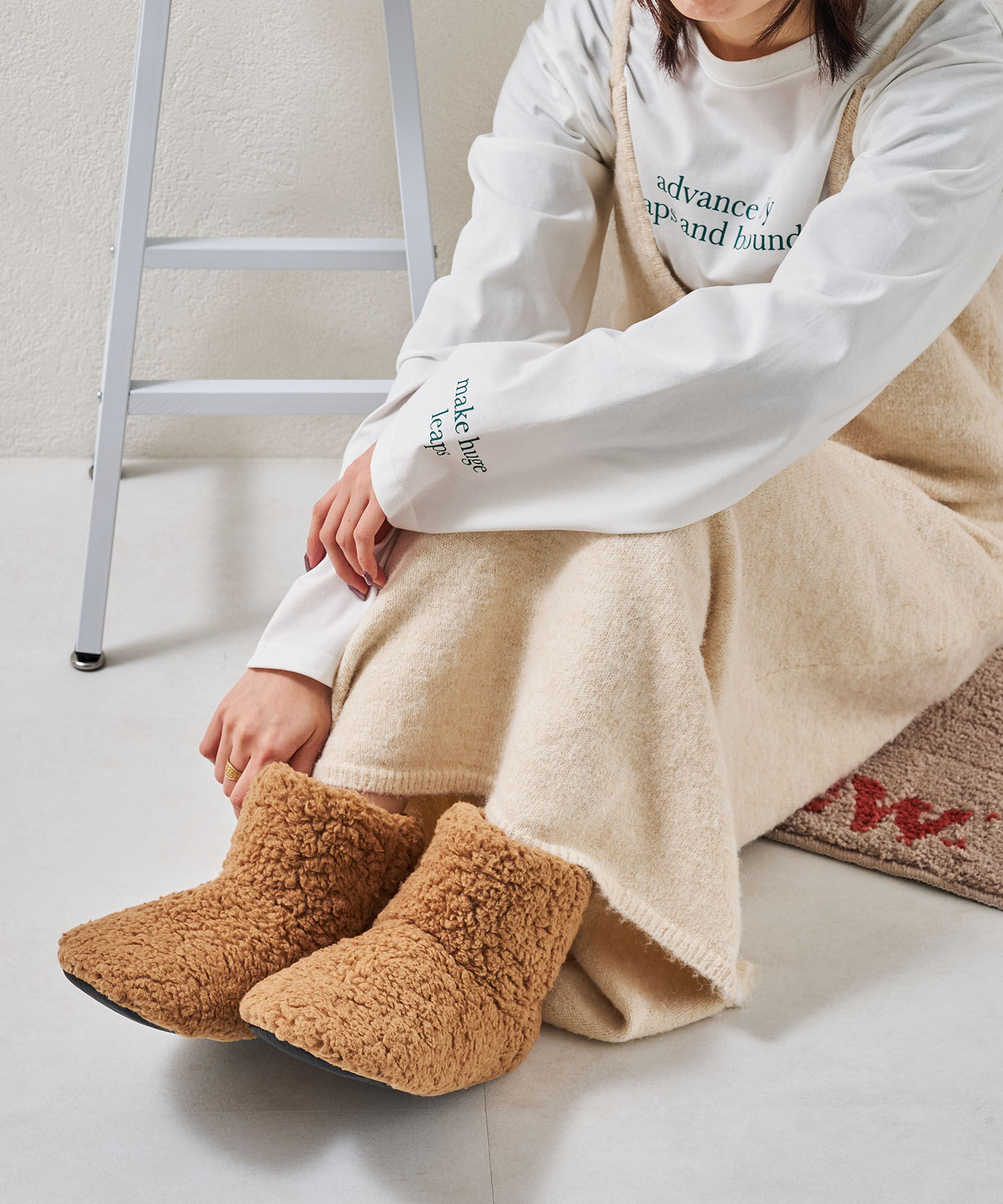 ORiental TRaffic「【WEB限定】 ボア ルームシューズ ブーツ/G-0011」|その他|