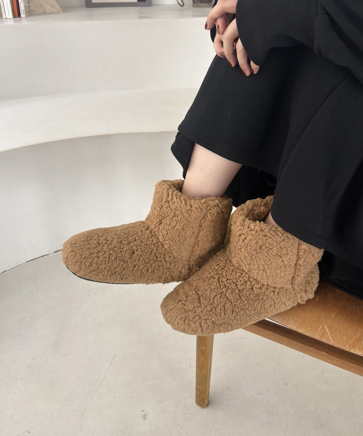 ORiental TRaffic「【WEB限定】 ボア ルームシューズ ブーツ/G-0011」|その他|