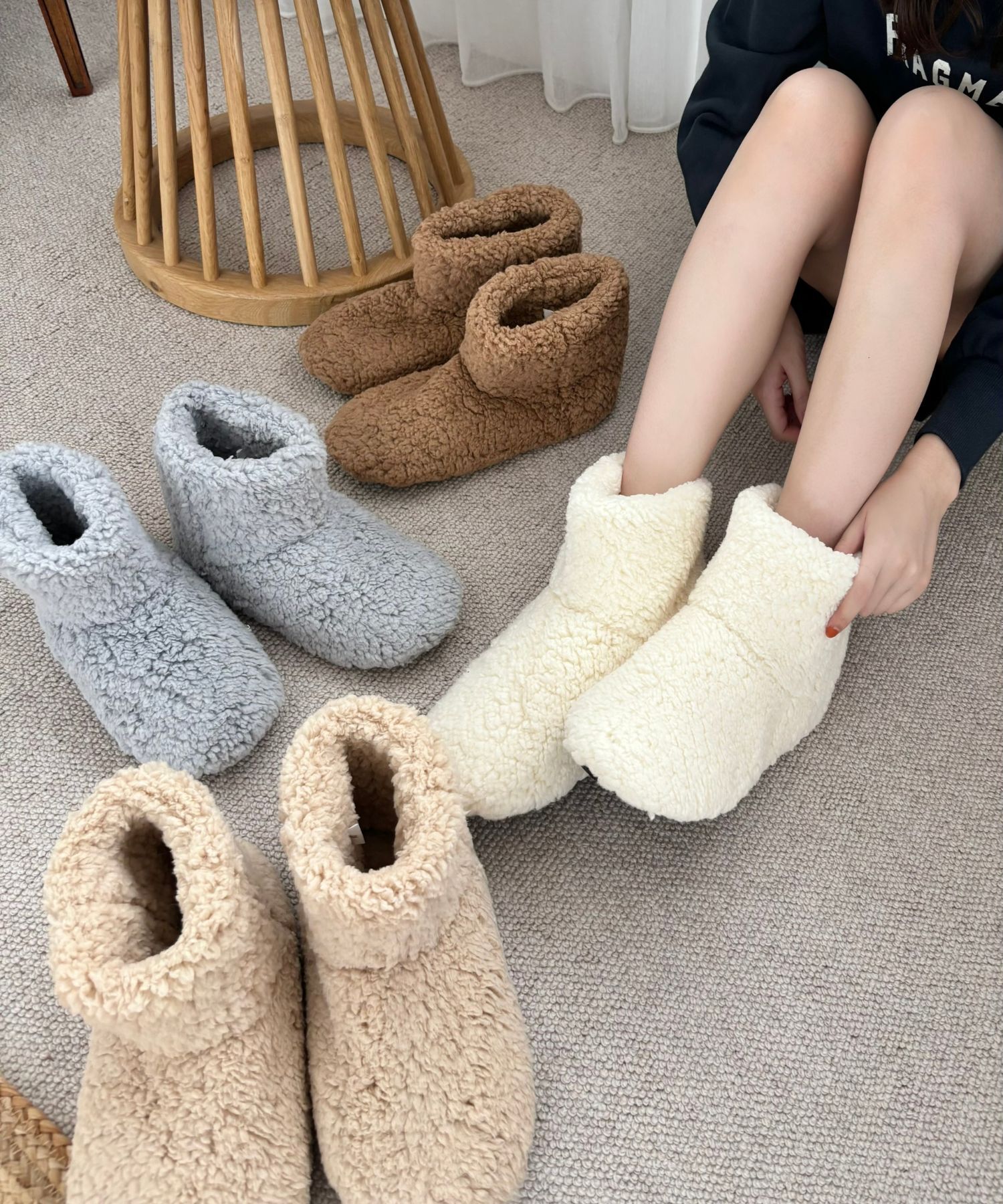 ORiental TRaffic「【WEB限定】 ボア ルームシューズ ブーツ/G-0011」|その他|