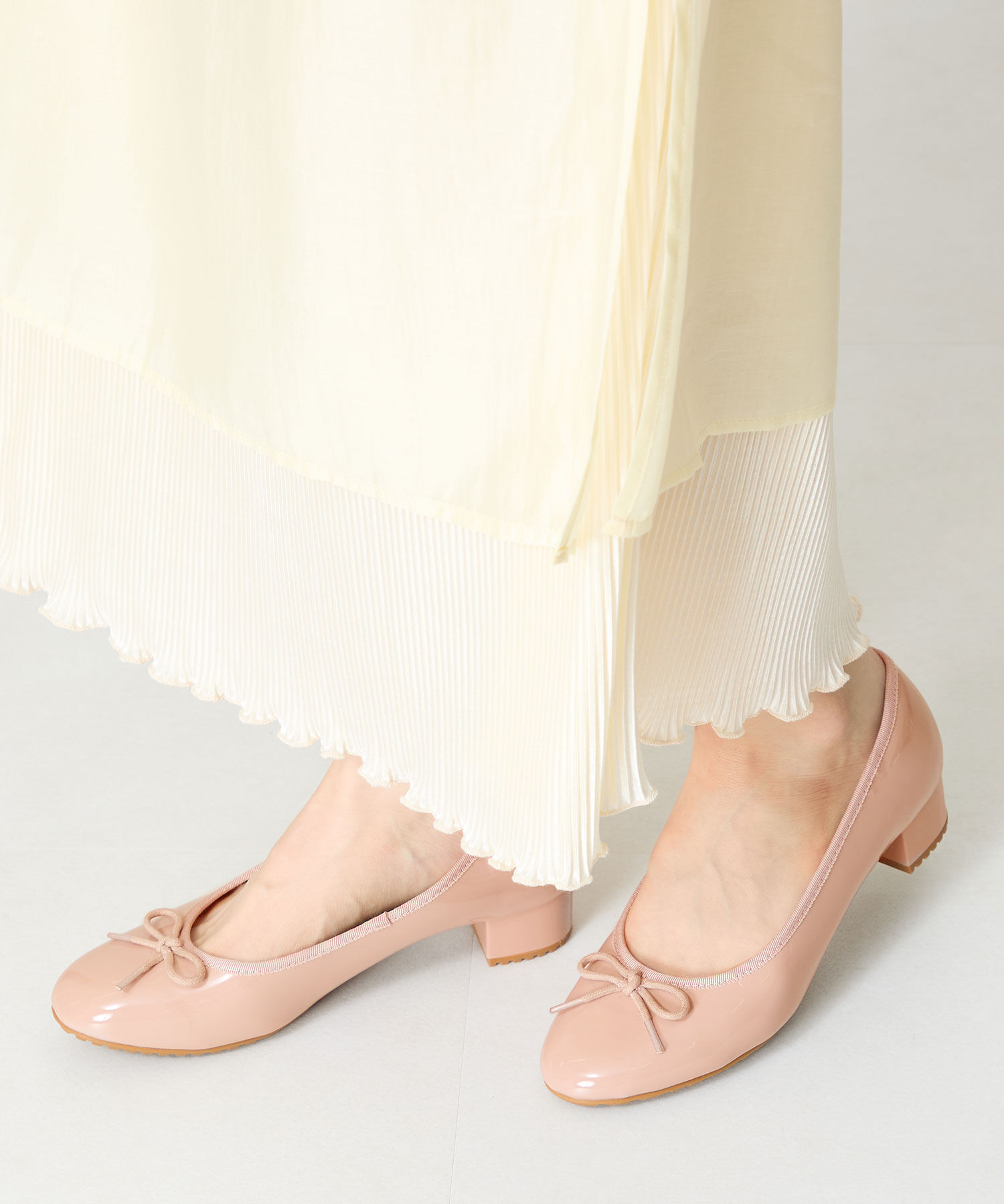 ORiental TRaffic「【防水】 ラウンドトゥ ヒール レインパンプス /R-1023 晴雨兼用 パンプス バレエシューズ クッション」|パンプス|