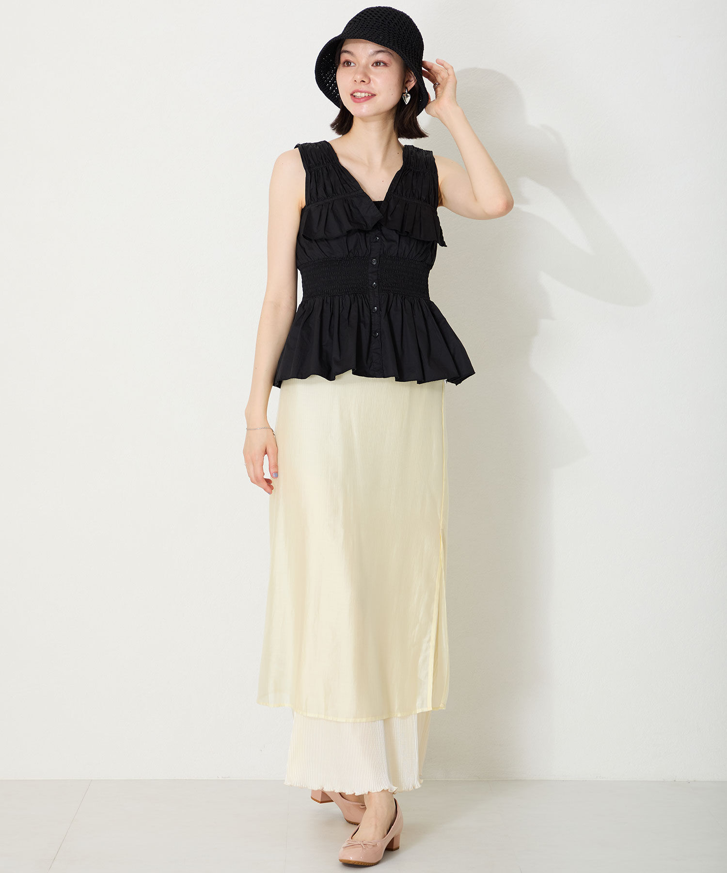 ORiental TRaffic「【防水】 ラウンドトゥ ヒール レインパンプス /R-1023 晴雨兼用 パンプス バレエシューズ クッション」|パンプス|