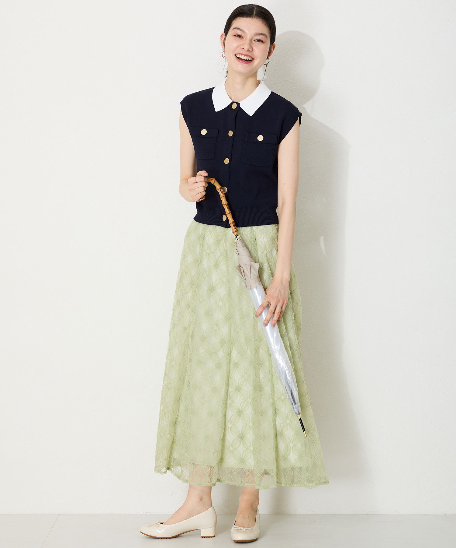 ORiental TRaffic「【防水】 ラウンドトゥ ヒール レインパンプス /R-1023 晴雨兼用 パンプス バレエシューズ クッション」|パンプス|