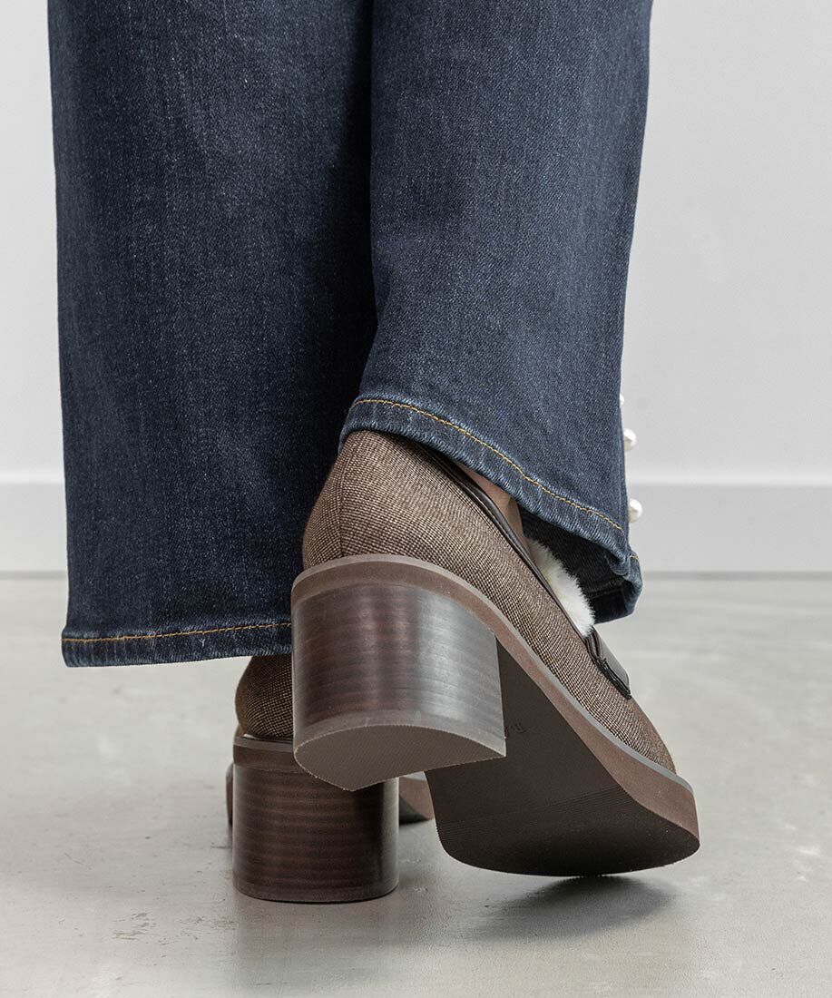  「モノグラムベルトボリュームローファー」|ローファー|