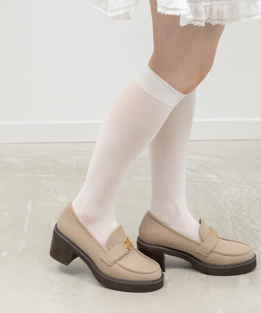  「モノグラムベルトボリュームローファー」|ローファー|