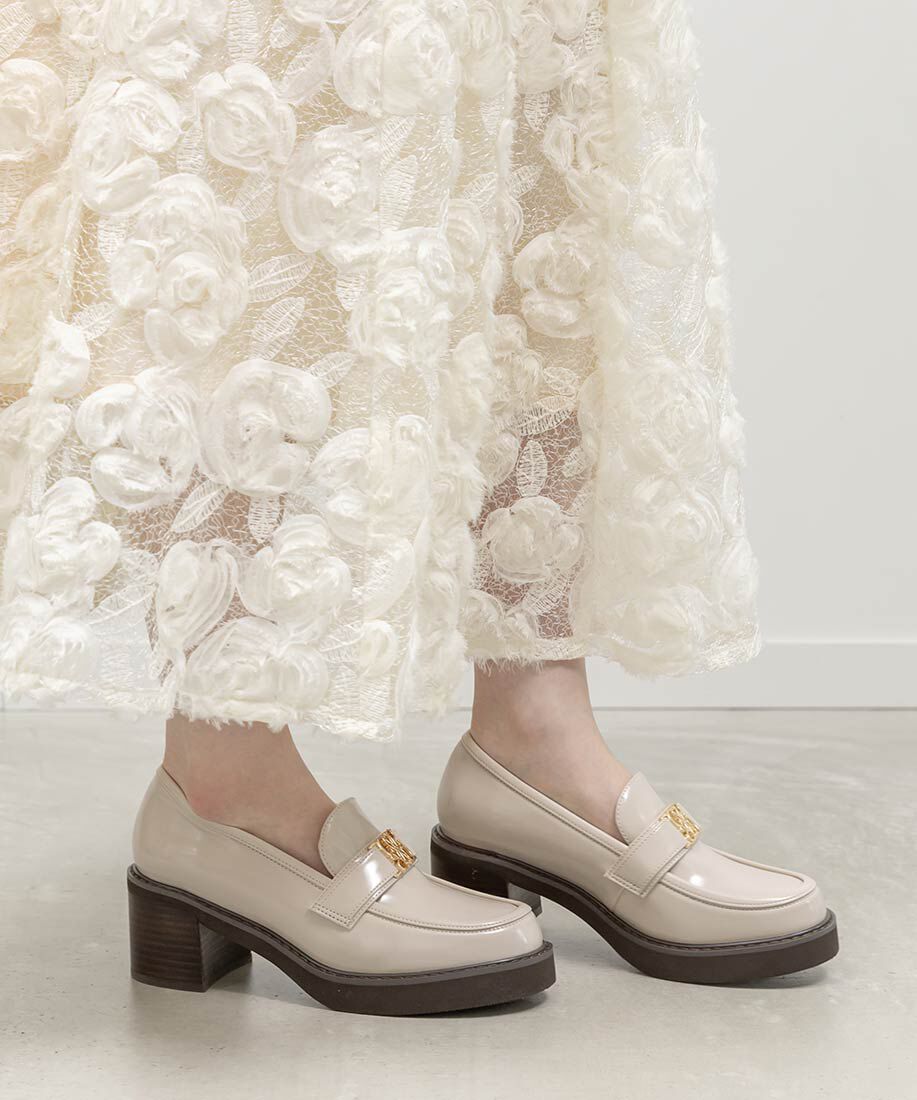  「モノグラムベルトボリュームローファー」|ローファー|