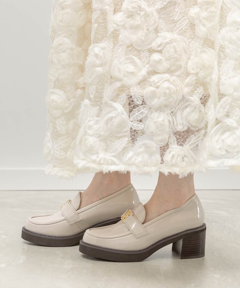  「モノグラムベルトボリュームローファー」|ローファー|