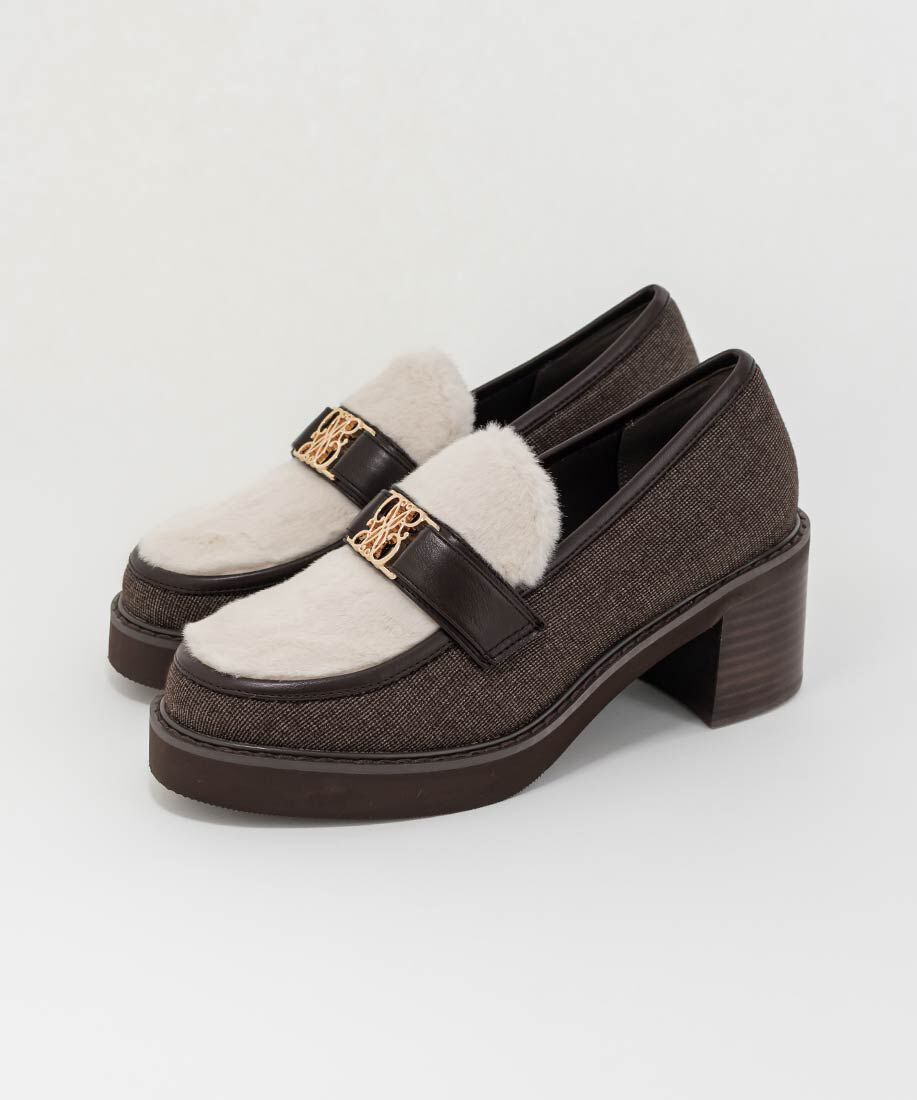  「モノグラムベルトボリュームローファー」|ローファー|