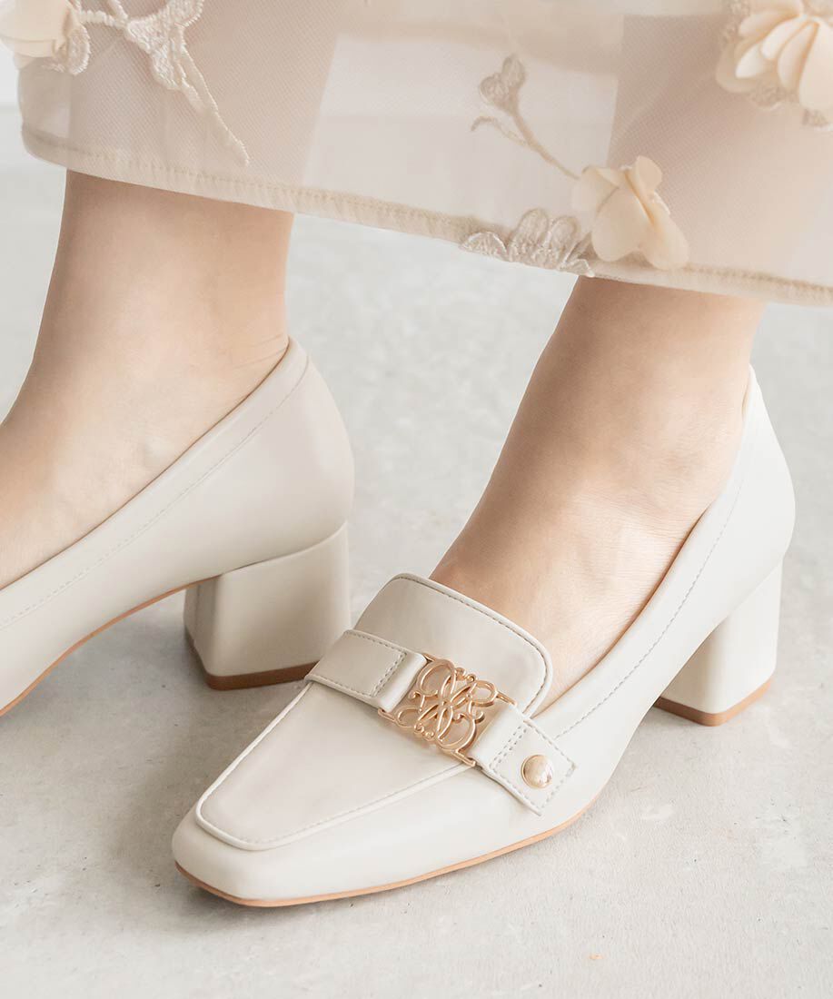  「2WAY モノグラムローファーシューズ」|ローファー|