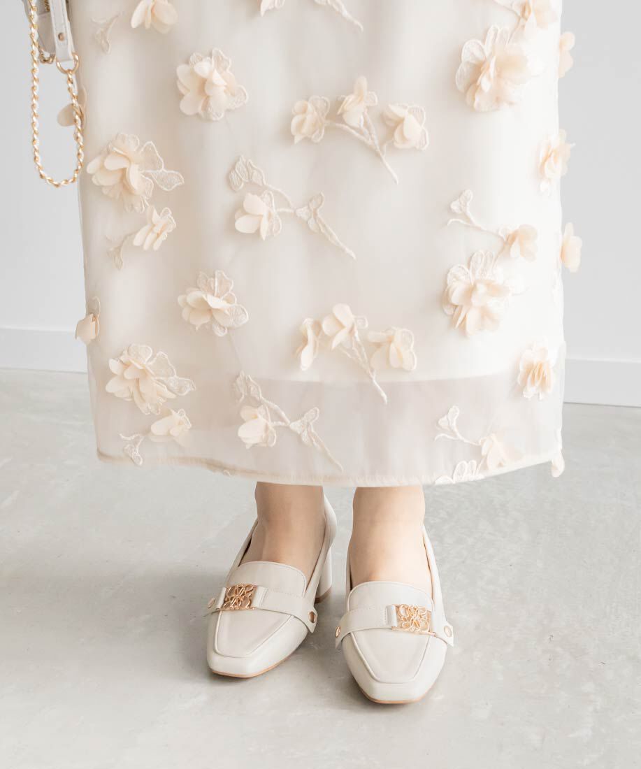  「2WAY モノグラムローファーシューズ」|ローファー|