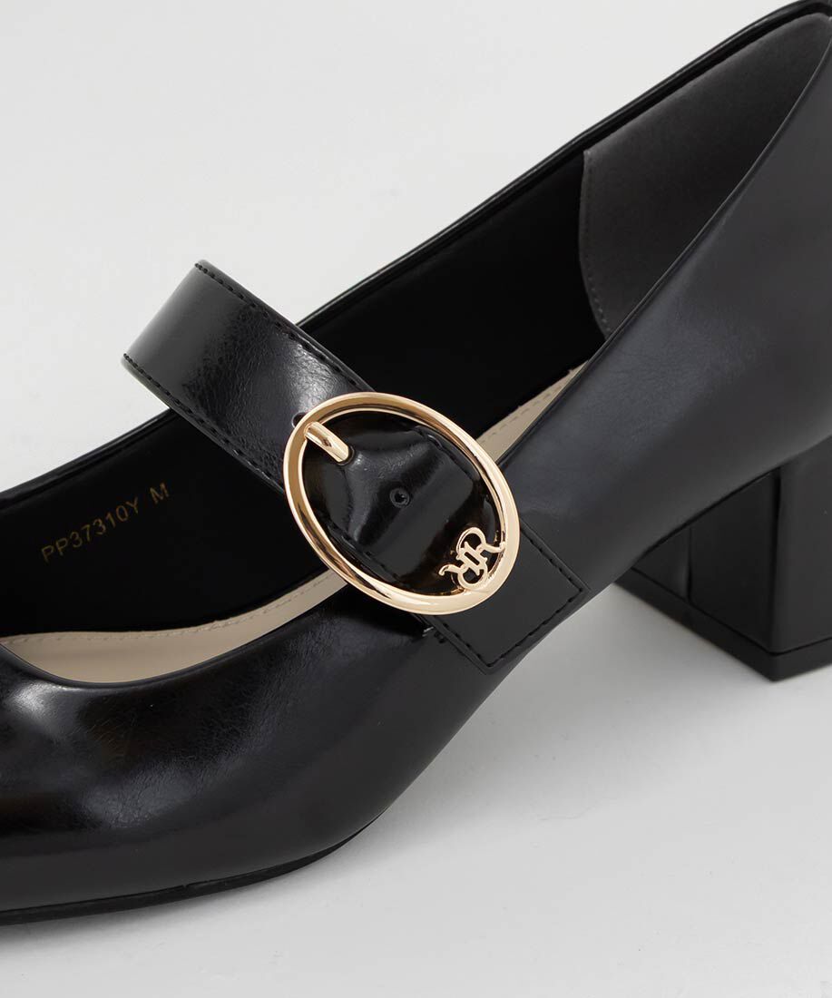  「モノグラムバックルメリージェーンパンプス」|パンプス|