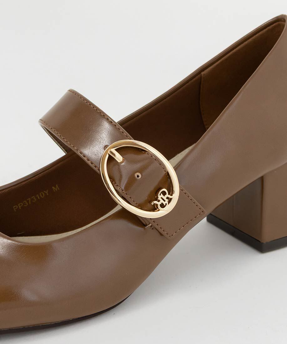  「モノグラムバックルメリージェーンパンプス」|パンプス|