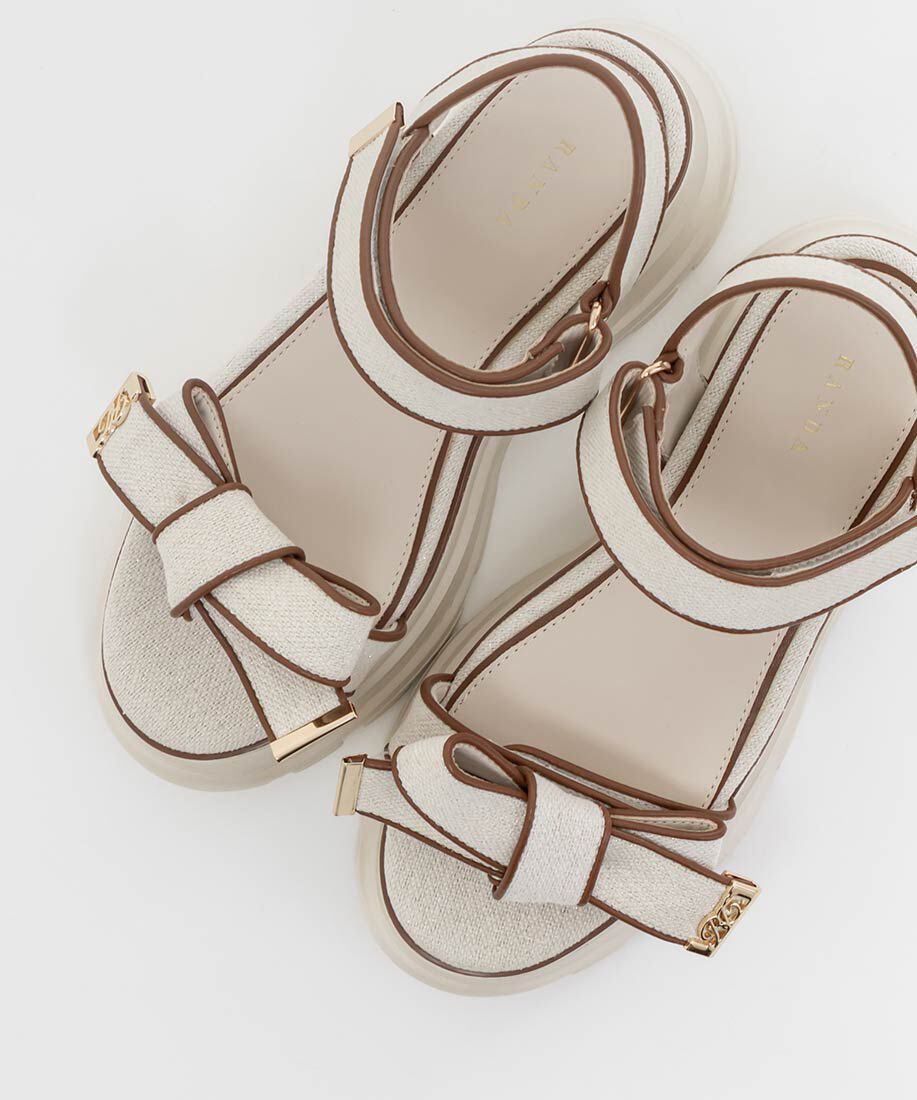  「パイピングリボンスポーツサンダル」|サンダル|