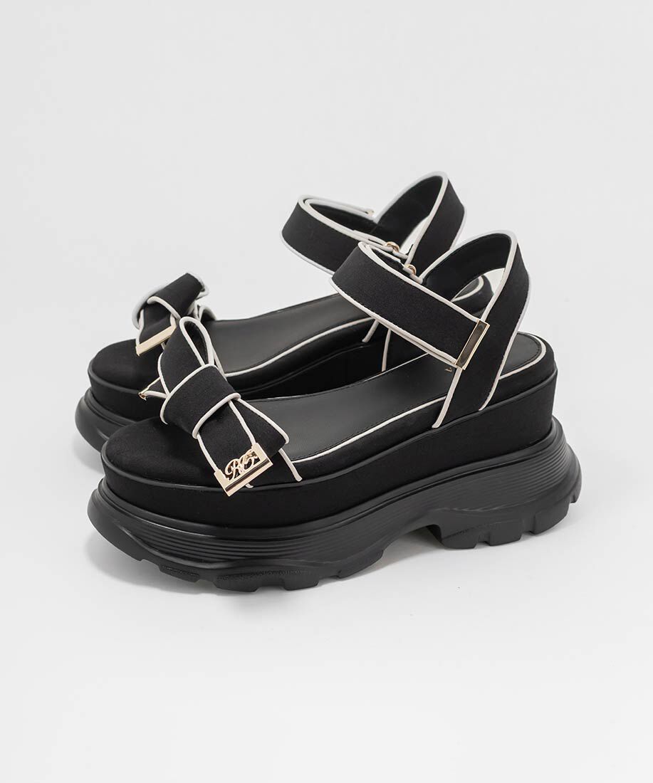  「パイピングリボンスポーツサンダル」|サンダル|