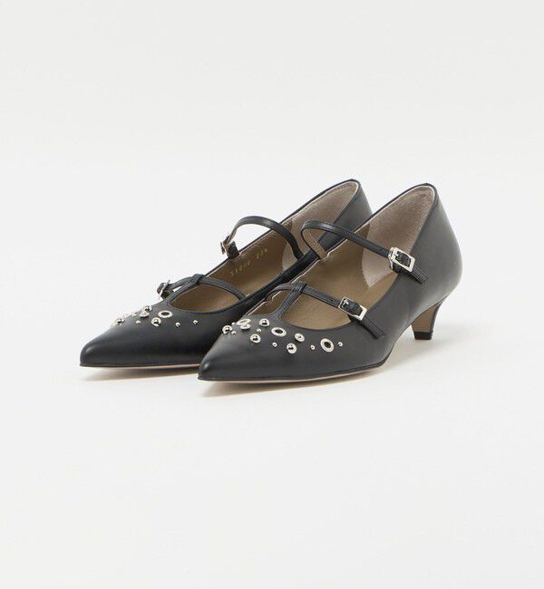 ODETTE E ODILE「T-2ストラップ スタッズ パンプス35&uarr;」|パンプス|