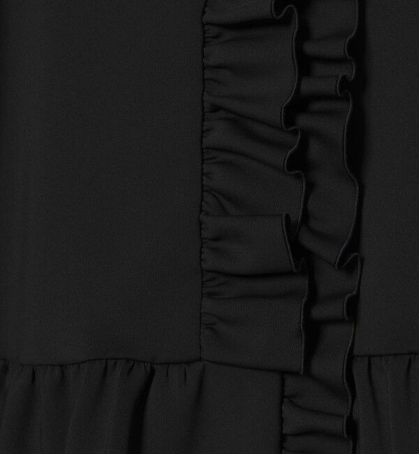 UNITED ARROWS「SPONGY フリル ペプラム ジャケット」|ノーカラージャケット|