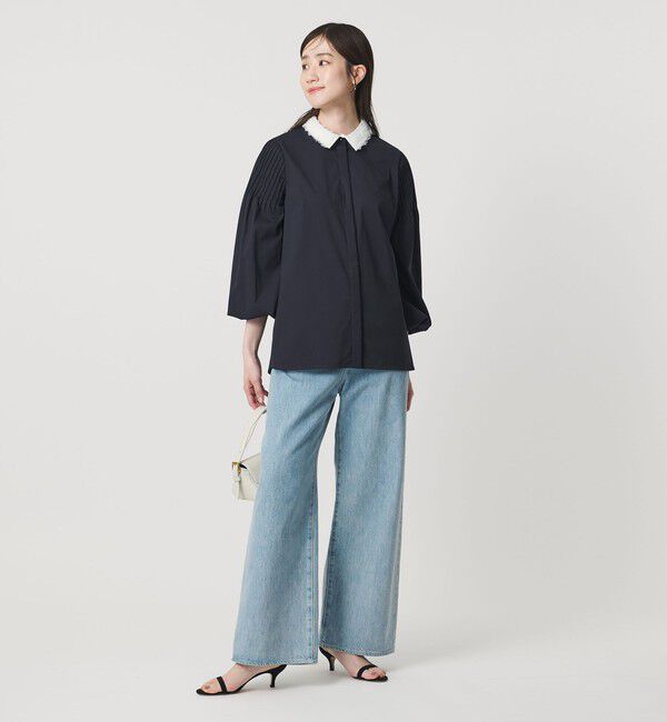 UNITED ARROWS「チュールカラー 2WAY ブラウス」|シャツ・ブラウス|