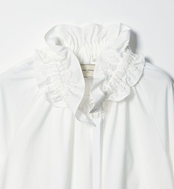 UNITED ARROWS「レースフリルカラー 2WAY ブラウス ‐はっ水‐」|シャツ・ブラウス|