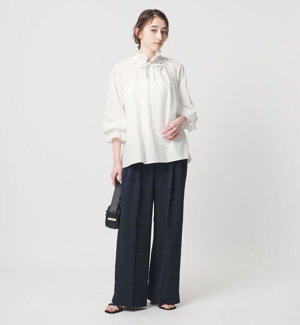 UNITED ARROWS「レースフリルカラー 2WAY ブラウス ‐はっ水‐」|シャツ・ブラウス|