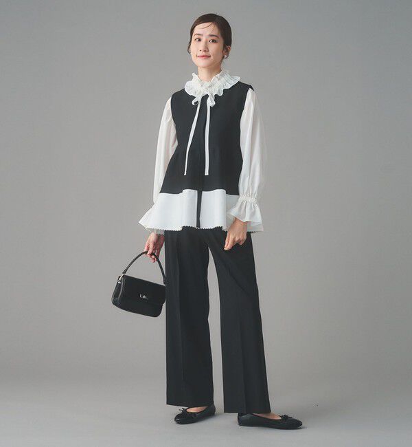 UNITED ARROWS「レースフリルカラー 2WAY ブラウス ‐はっ水‐」|シャツ・ブラウス|