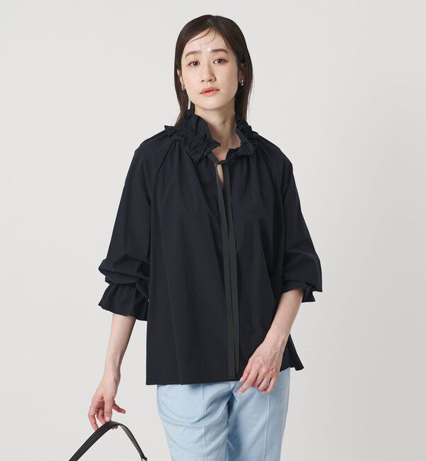 UNITED ARROWS「レースフリルカラー 2WAY ブラウス ‐はっ水‐」|シャツ・ブラウス|