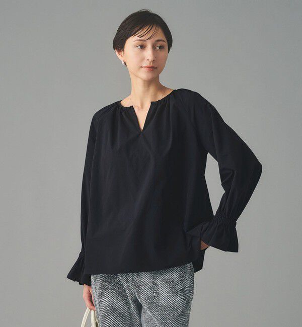 UNITED ARROWS「レースフリルカラー 2WAY ブラウス ‐はっ水‐」|シャツ・ブラウス|