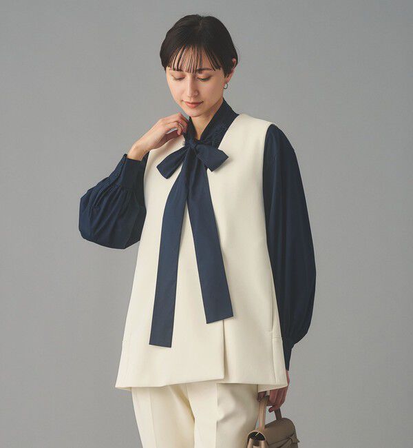 UNITED ARROWS「SPONGY バックフレア ベスト」|ベスト・ジレ|