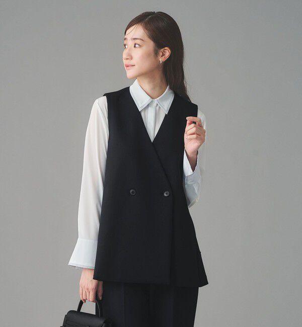 UNITED ARROWS「SPONGY バックフレア ベスト」|ベスト・ジレ|