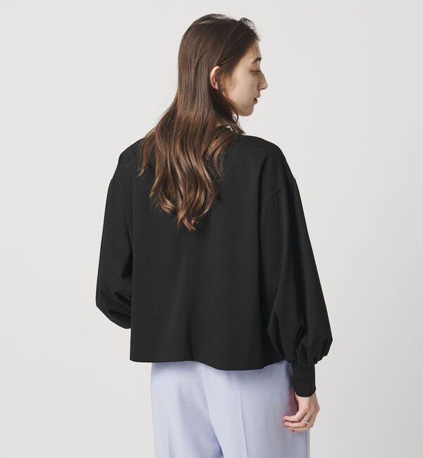 UNITED ARROWS「ポンチ バルーンスリーブ カットソー 」|Tシャツ・カットソー|BLACK