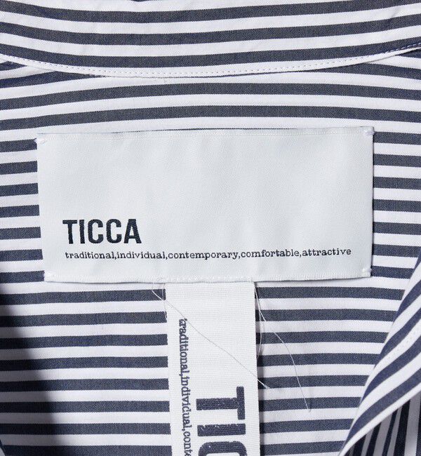 UNITED ARROWS「＜TICCA＞ストライプ スキッパー シャツ」|シャツ・ブラウス|