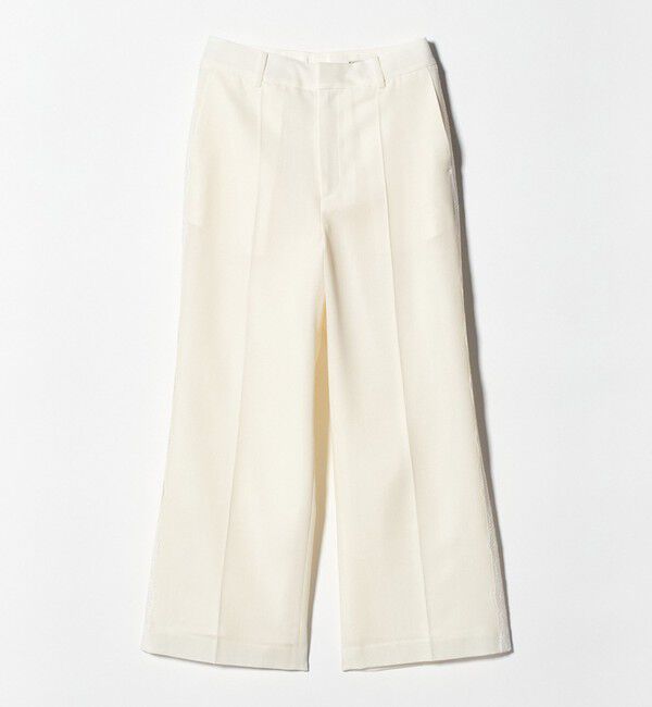 UNITED ARROWS「レース コンビ ストレートパンツ」|スラックス|